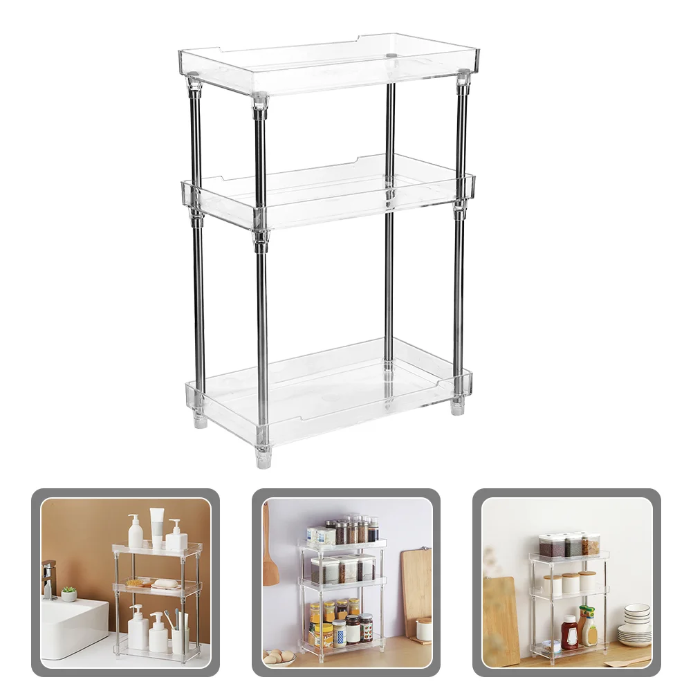 

Bathroom Makeup Organizer Multilayer Skincare Make Up Storage Rack Perfume Organizer