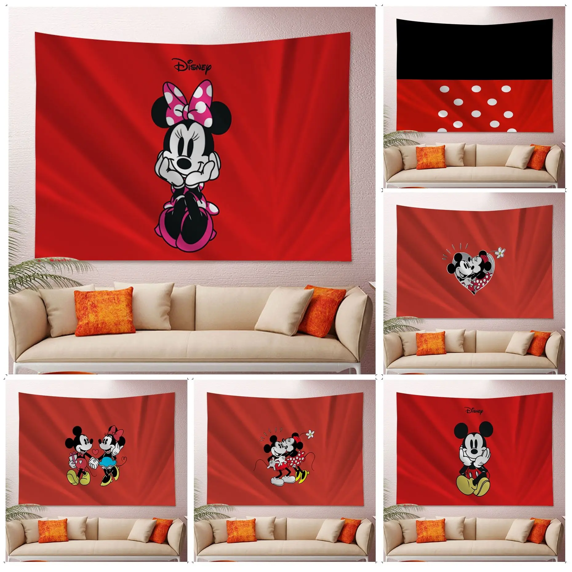 Настенный Гобелен Микки Маус Disney недорогой настенный богемный декоративный плед
