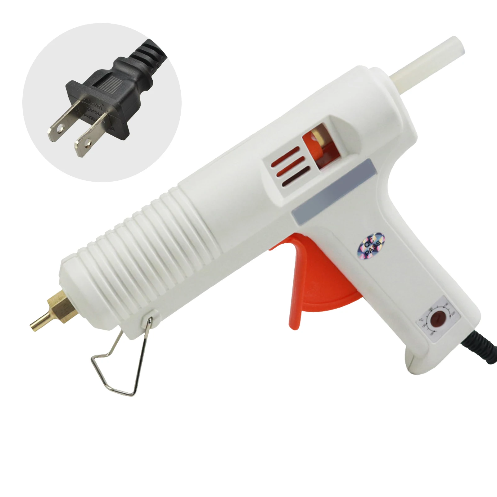

Indoor Outdoor Hot Glue Pistol Fast Temperature Safety Portable DIY Copper Nozzle Hand Craft Multifunction Power Tool Thickening