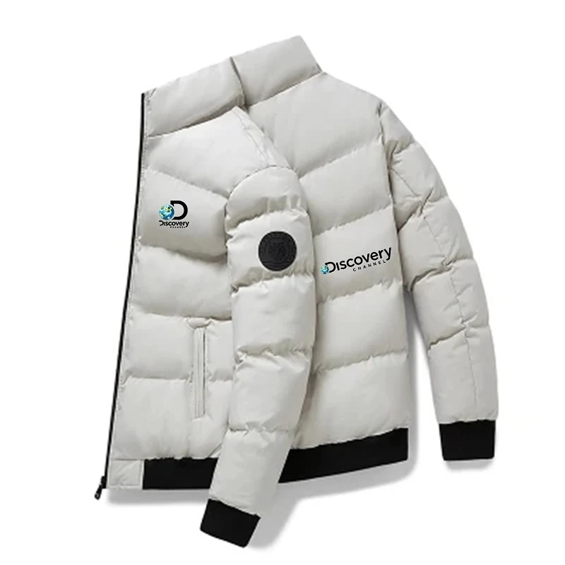 

Осень-зима 2023, Мужская Этническая куртка на молнии, повседневная куртка-бомбер, Модная приталенная куртка с воротником-шарфом, Уличная Повс...