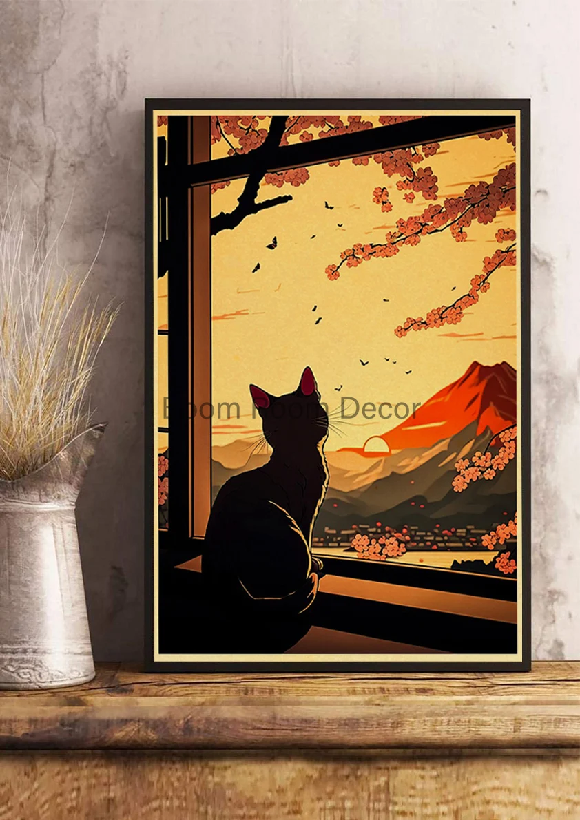 Японские постеры с кошками