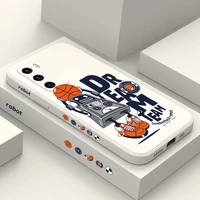 basketball robot phone case for huawei p40 p50 p30 p20 pro lite nova 5t y7a mate 40 30 20 pro lite liquid silicone cover