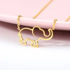 V Attract Gold Silver Bijoux Femme Tattoo Choker 2017 BFF Jewelry Lucky Origami Elephant Statement Necklace for Women Collier