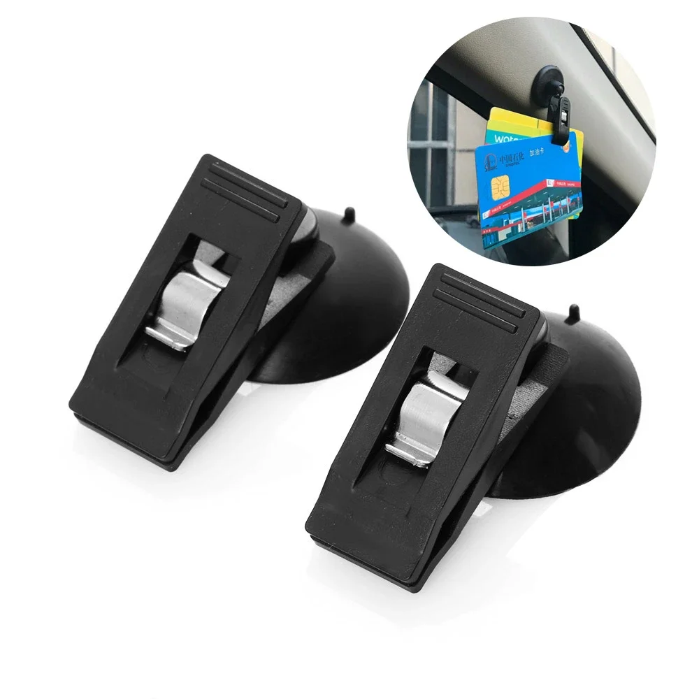 

Fixing Tools Suction Cup Plastic Car Window Mount Suction Clip Bill Holder Card Clamp Auto Towel Ticket Fastener