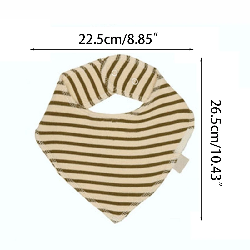 

Baby Feeding Drool Bib Saliva Towel Triangle Scarf Bandana Soft Cotton Snap Button Burp Cloth for Newborn Toddler Boys Girls