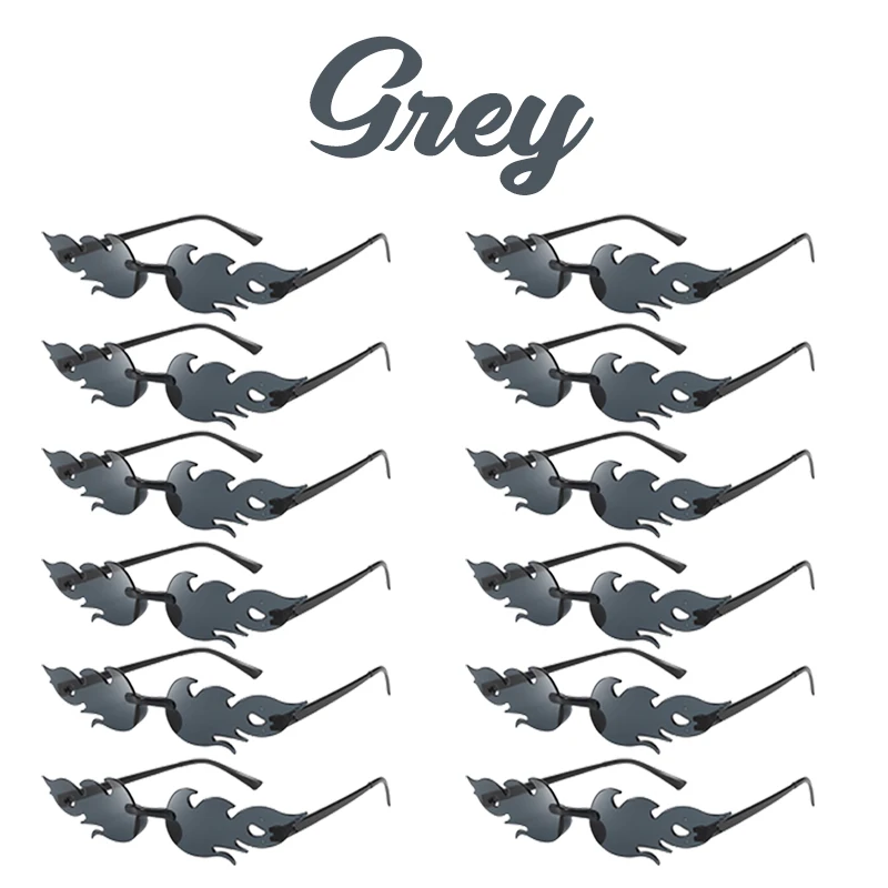 

Пластиковые солнцезащитные очки "огонь"