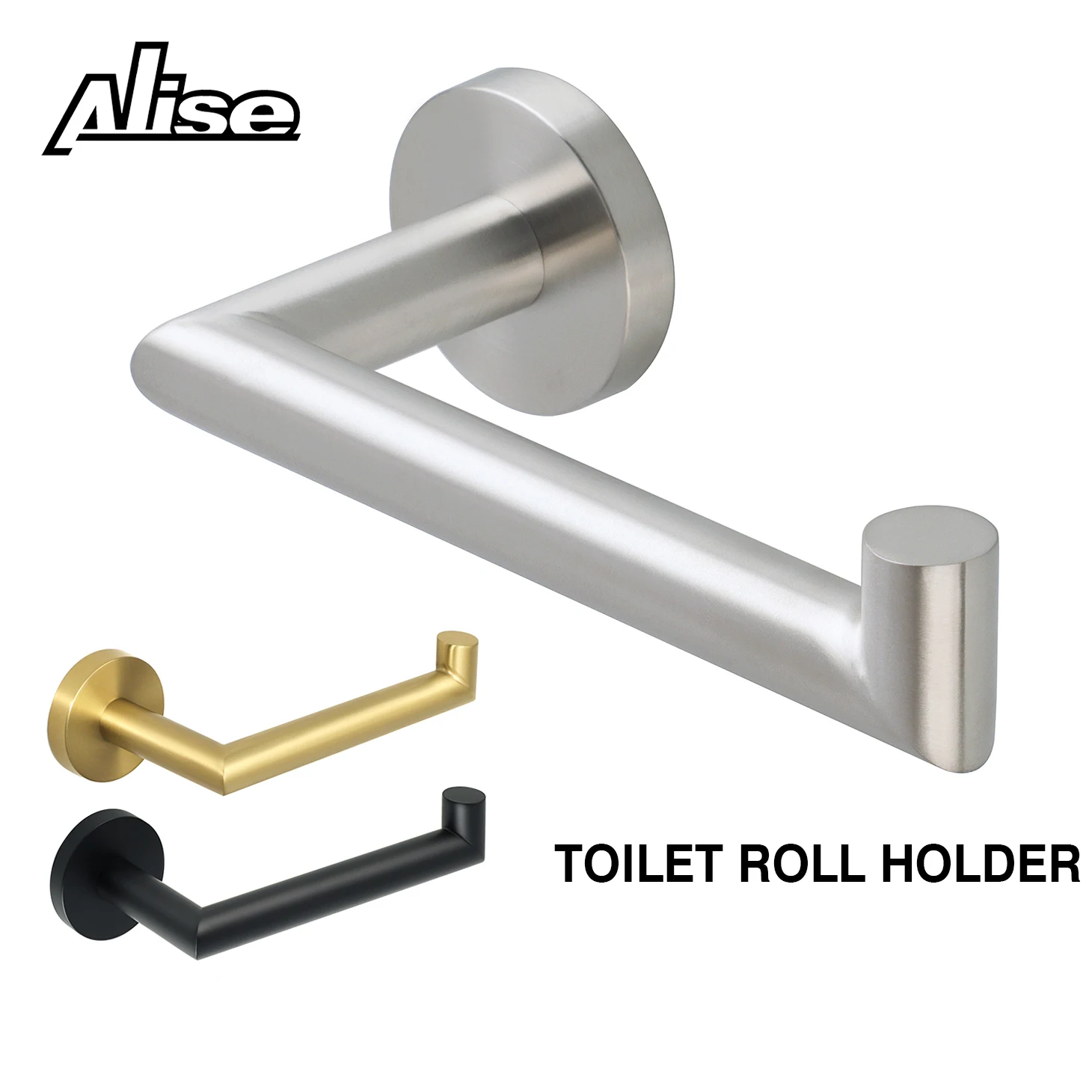 

Toilet Roll Holder Wall Mounted Toilet Paper Holder SUS304 Stainless Steel Tissue Paper Holder for Bathroom Kitchen Accessories