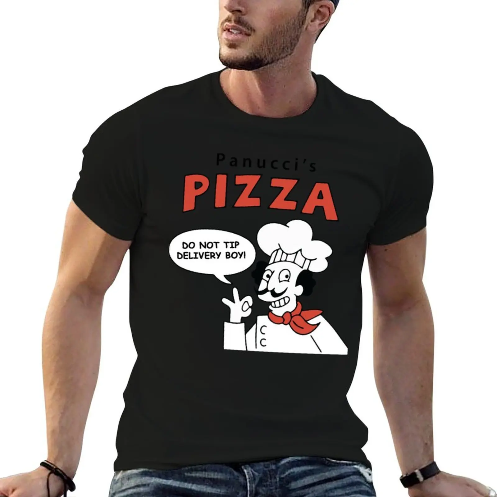 Фото Футболка Panucci's Pizza с круглым вырезом для высоких и крупных людей №1
