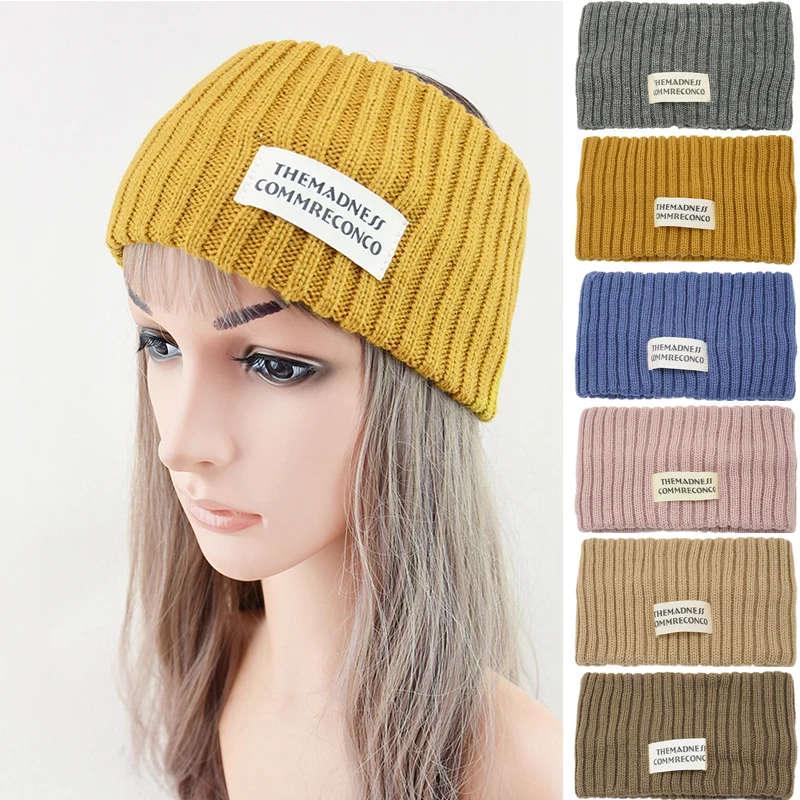 

Женская трикотажная повязка на голову для мытья лица, спортивные плетеные повязки для волос, аксессуары для волос «сделай сам», эластичные ...