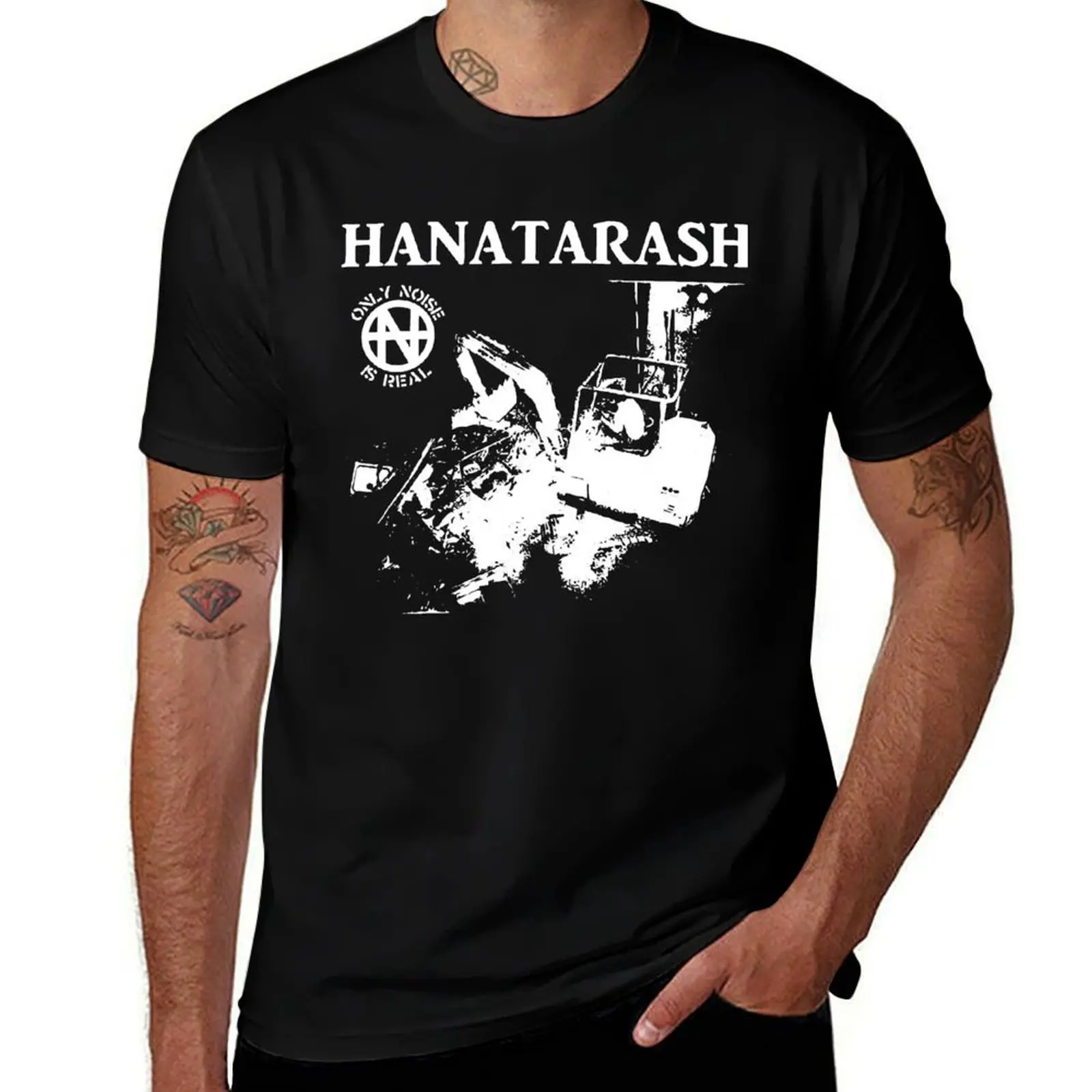 Фото Футболка HANATARASH для фанатов, дышащая, для работы и повседневной носки №1