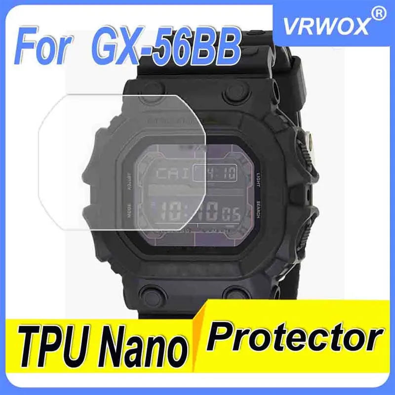 

3Pcs Tempered Glass For GX-56BB GX-56BB GX56BB GX 56Watch Full Coverage HD Clear Anti-Bubble Anti-Scratch Screen Protector