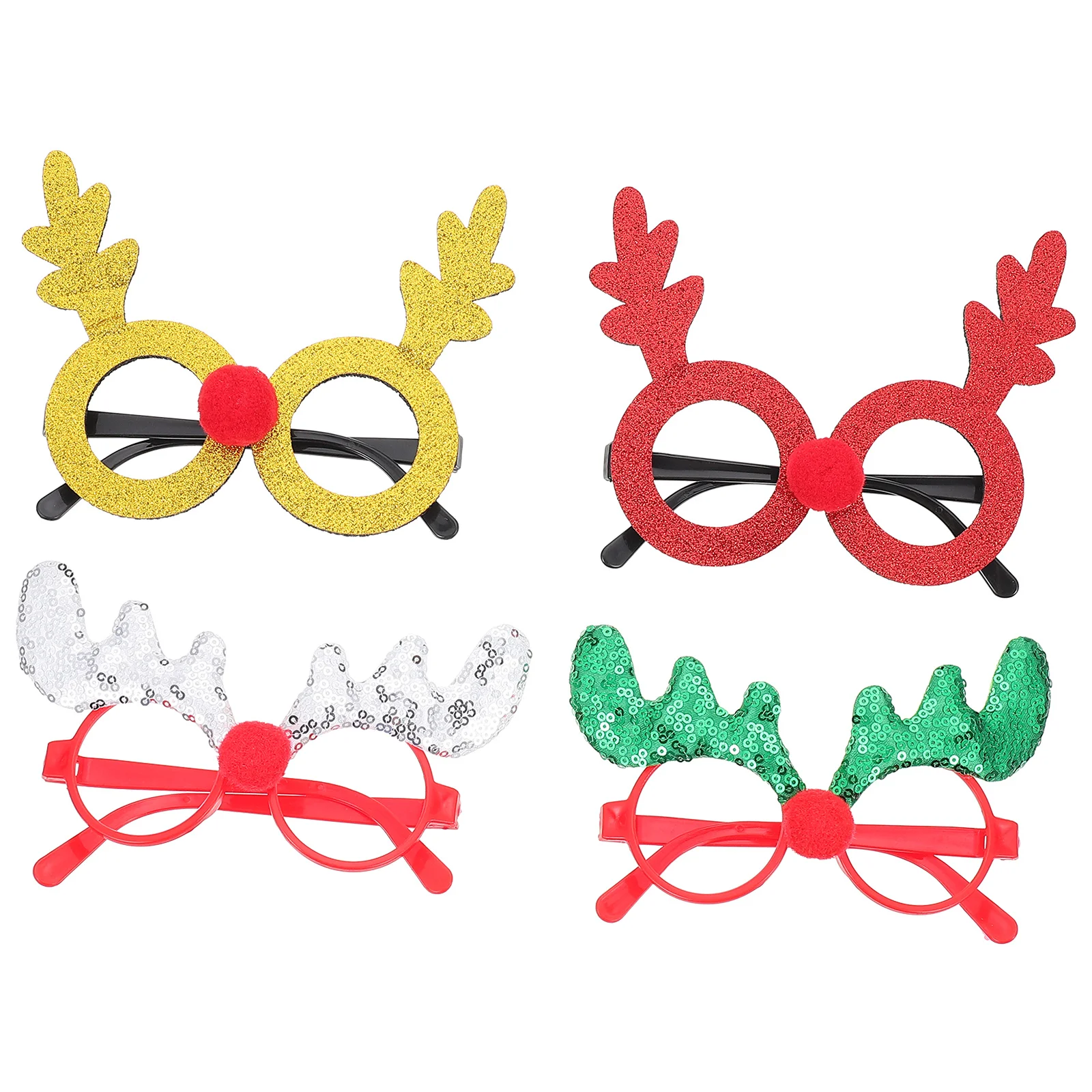 

Christmas Eyeglasses Glasses Reindeer Eyeglass Party Antlers Elk Eyewear Deer Novelty Cosplayprop Holiday Santa
