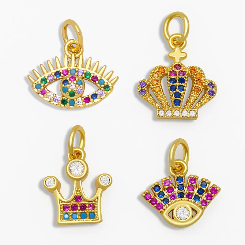 Кулон OCESRIO для женщин маленький Радужный от сглаза ювелирные изделия Маленькая