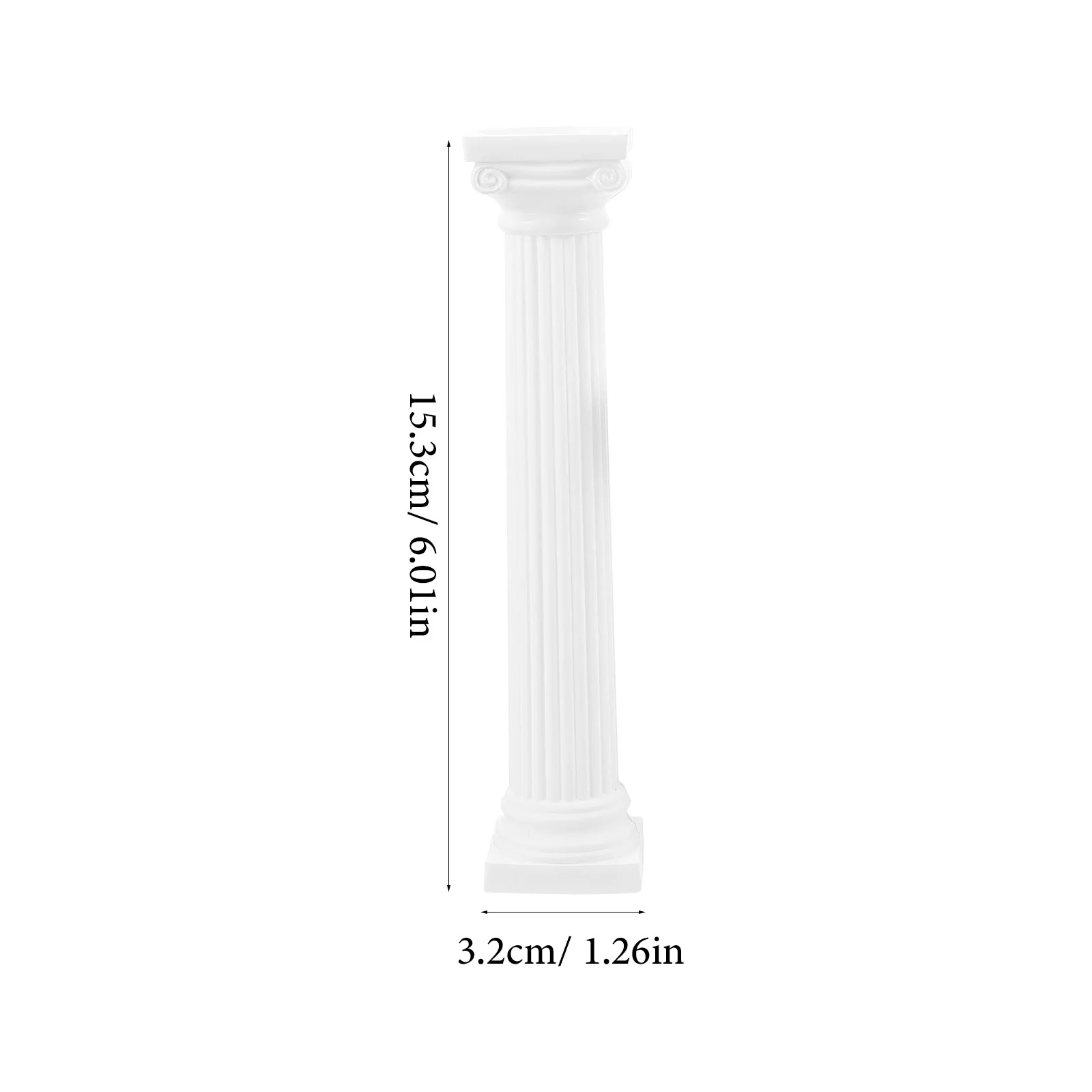 6 Pcs Roman Column Model Pillar Pillars for House Weddings White Decorations