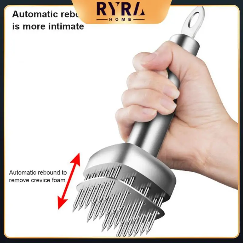 

Professional Quick Hammer Meat Artifact Knocking Hammer Pine Meat Needle 304 Stainless Steel Meat Tenderizer Portable