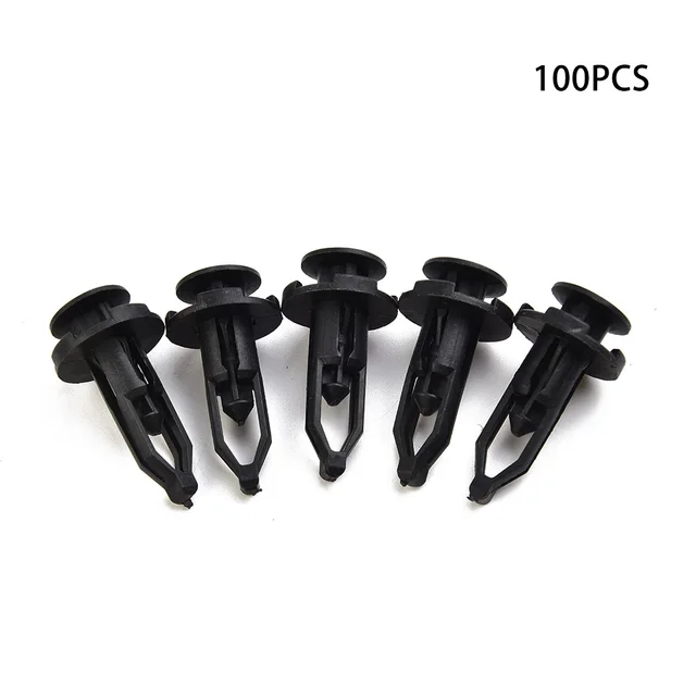 100pcs Auto Fastener Clip Car Bumper Rear Cover Push-type