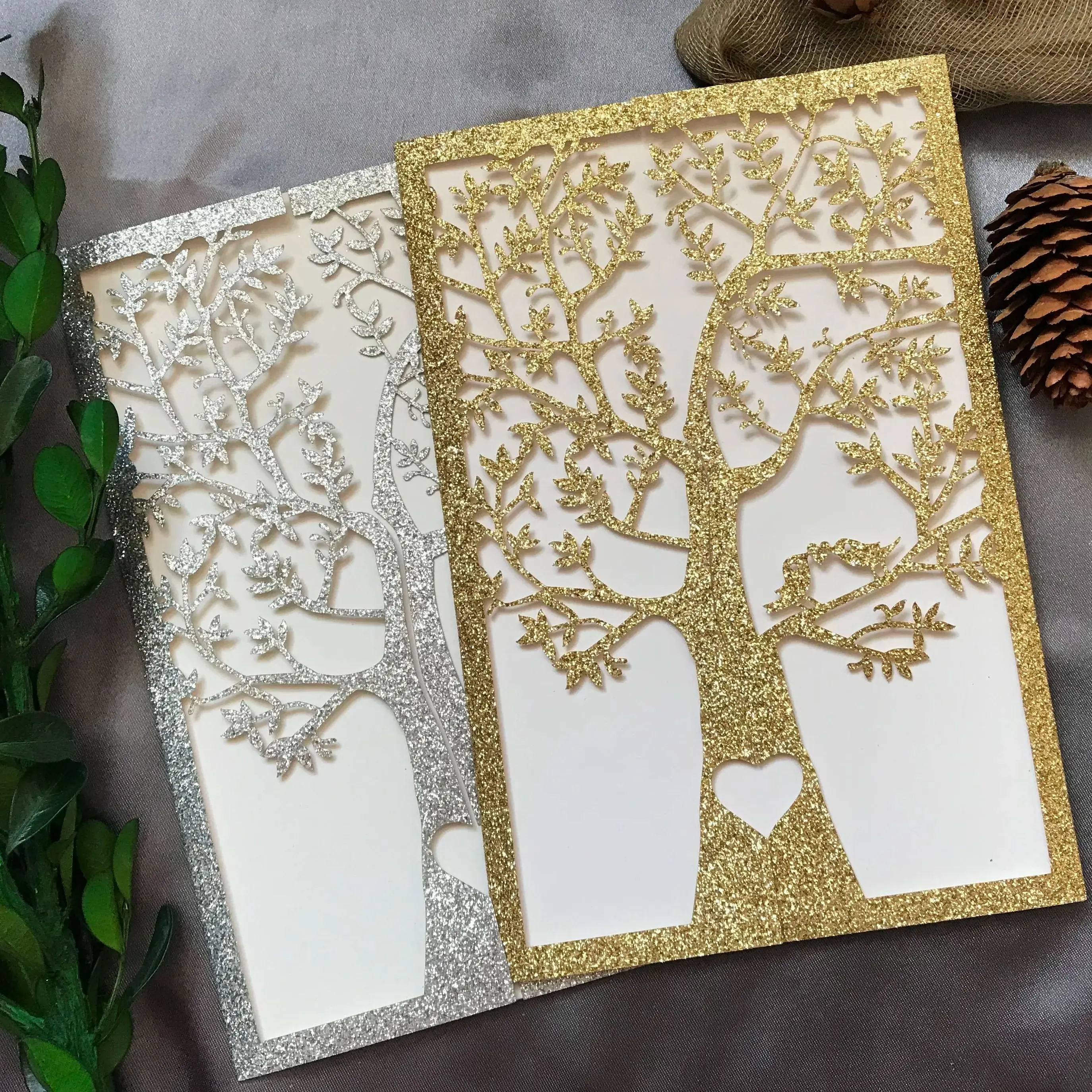 

Свадебные приглашения KKAYLEE с лазерной резкой 10 шт.