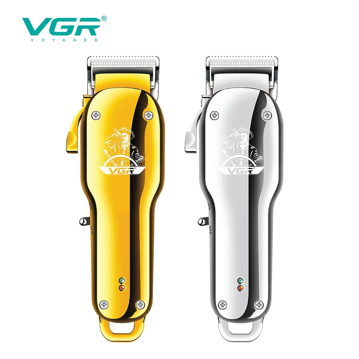 VGR Tagliacapelli elettrico Cordless Macchina per il taglio dei capelli Professionale Tagliacapelli per uomo Macchina per tagliare i capelli Barbiere USB ricaricabile V-678