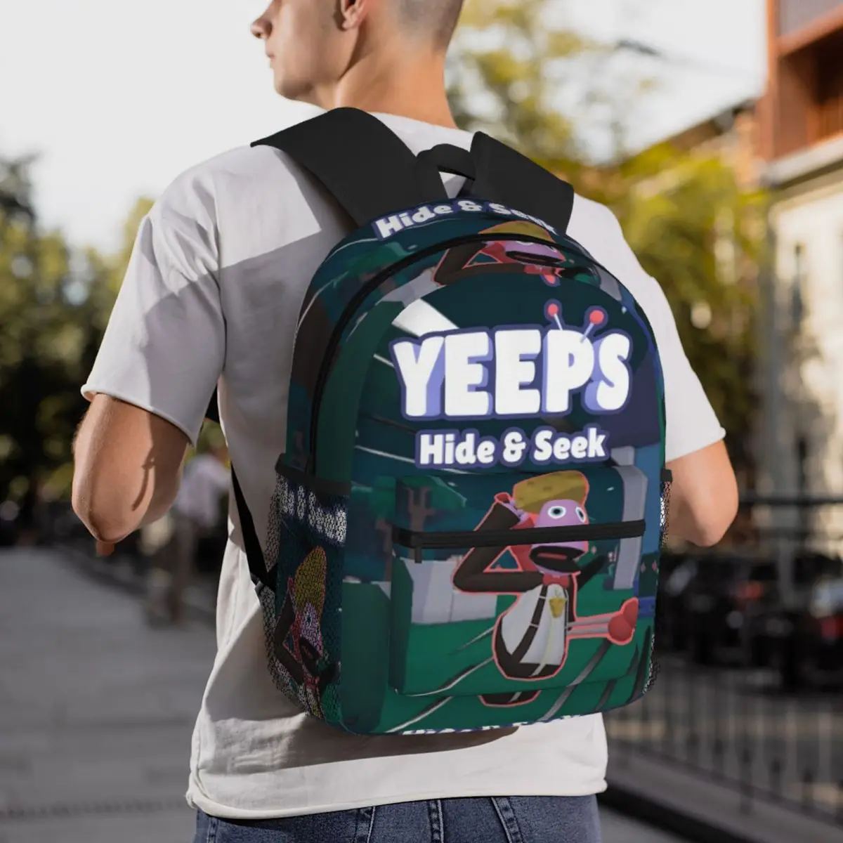 Yeeps Hide And Seek Студенческий рюкзак Школьная сумка Походный дорожный рюкзак для мальчиков и девочек Модная сумка для книг Сумки на плечо (art.: 3920cf76ca5ee) - 3920cf76ca5ee