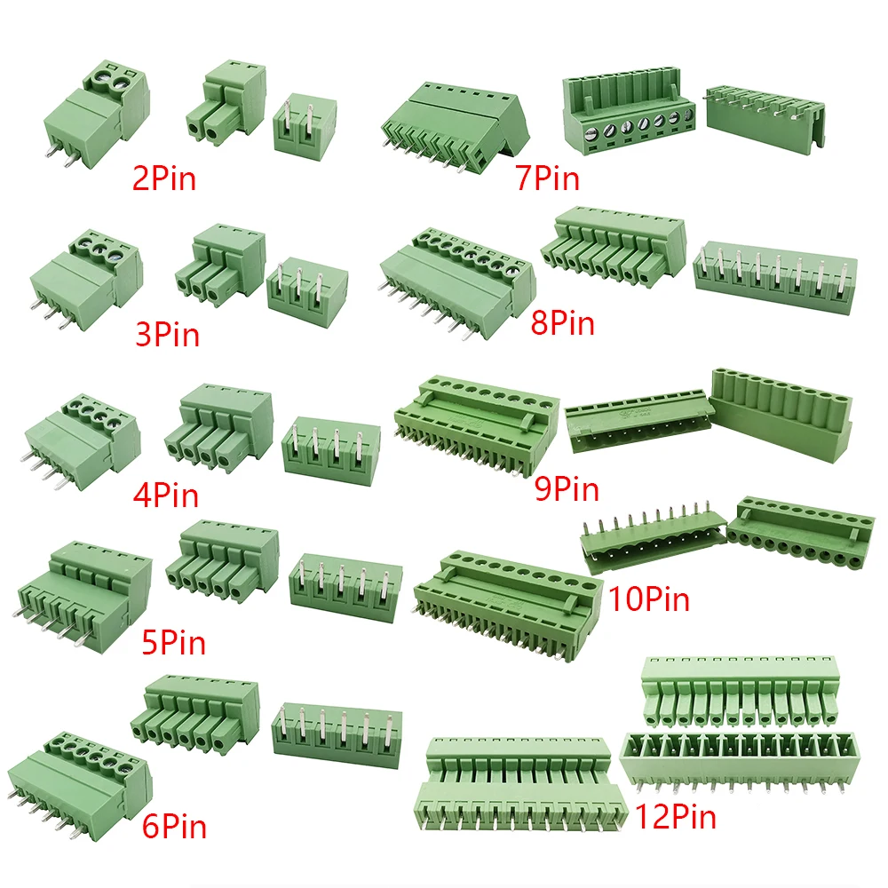 5 пар 15EDG 3 81 мм 08 96 KF2EDG PCB винтовая Клеммная колодка коннектор прямой/прямоугольный