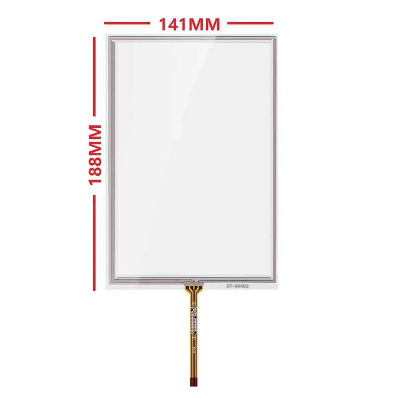 6.2/7/8 Inch 4 Wire Resistive Digitizer Touch Screen Panel Glass 155x88 165x100 188x141mm For Car DVD GPS Navigation Multimedia