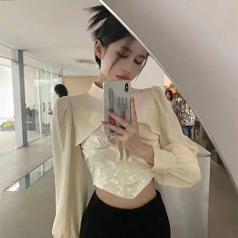 Национальное Sle новое китайское болеро с воротником-стойкой и защитой от солнца