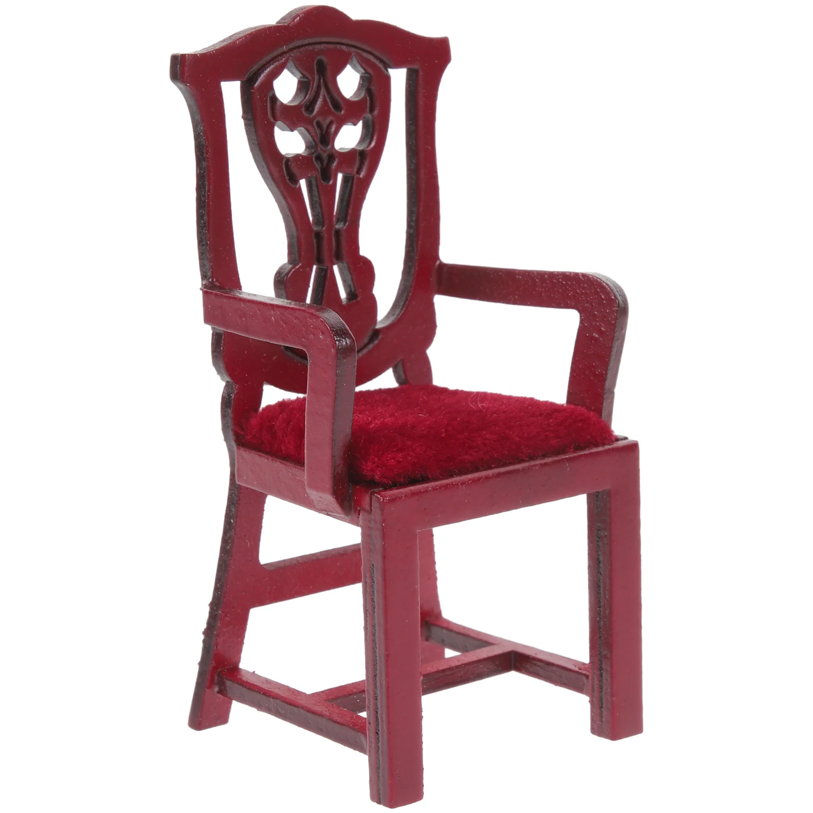 

House Chair Crafts Decorative Miniature Props Adorable Wooden Child Kids Supply