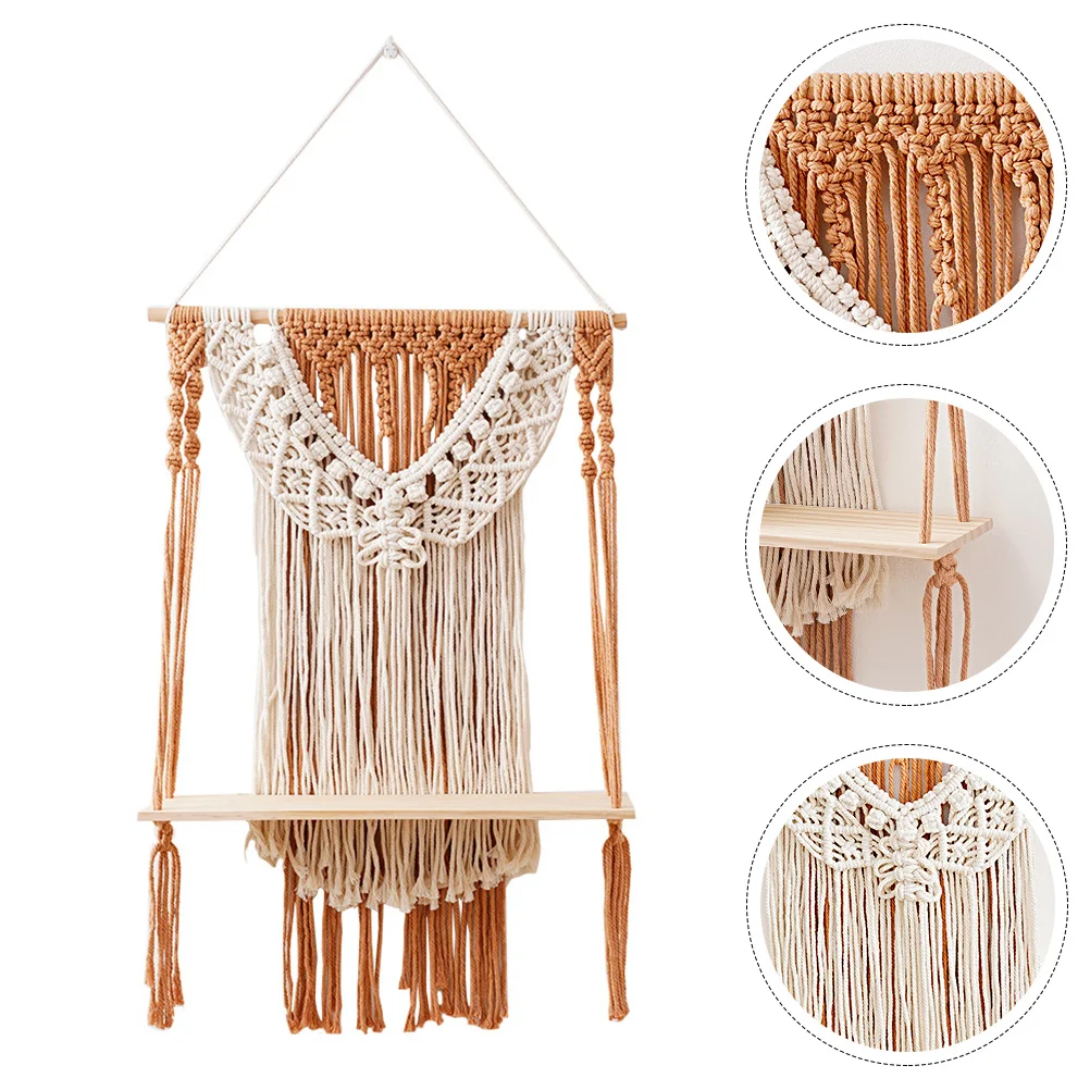 

Multifunctional Bohemian Style Flowerpot Rack Home Plant Tassel Hanging Holder
