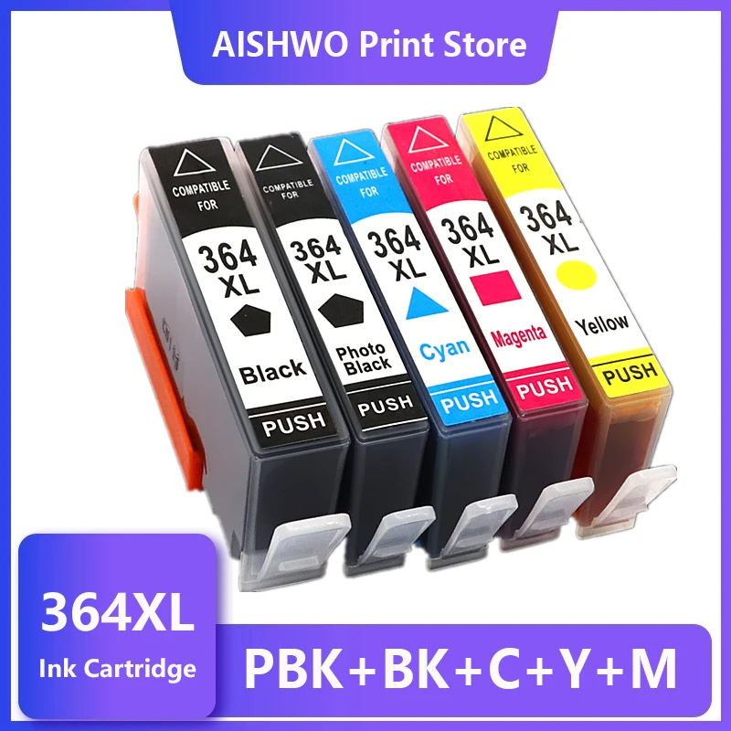 

ASW 364XL 364 Compatible Ink Cartridge for HP364 xl Photosmart 5520 5524 6510 6520 7510 B109 B110 B209 B210 C309 C310 C410