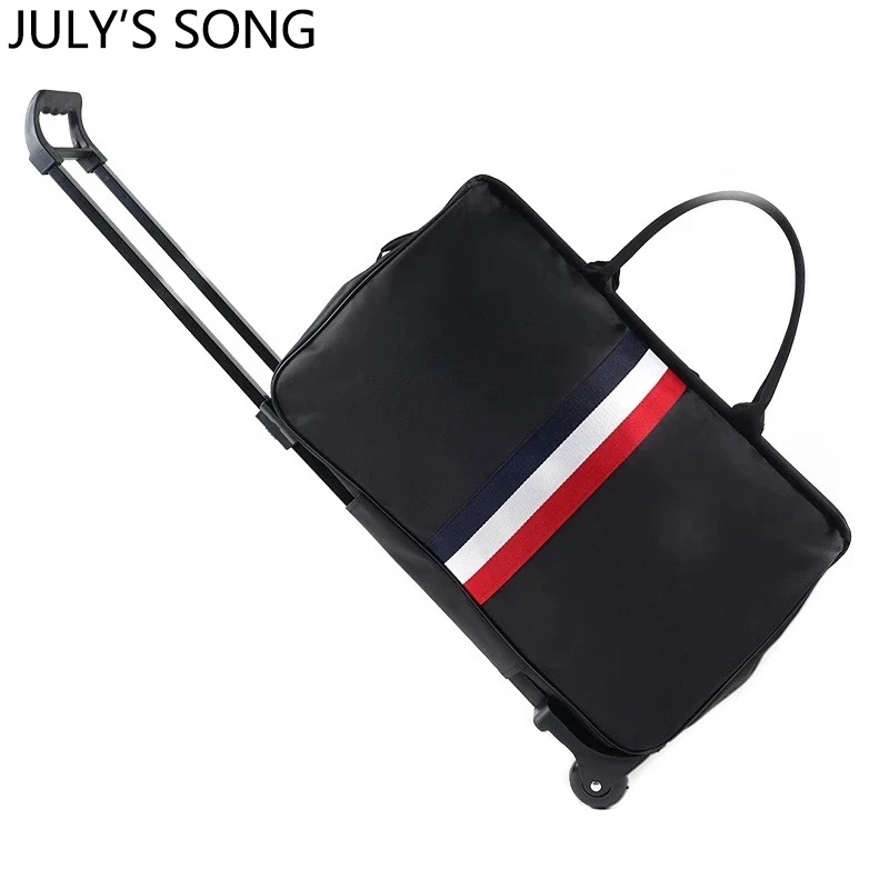 

Чемодан на колесиках JULY'S SONG для мужчин и женщин, сумка на колесиках для путешествий, чемодан на колесиках