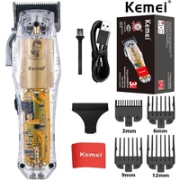 kemei ng203 professional hair trimmer for men blending hair clipper cord cordless electric hair cutter machine rechargeable set