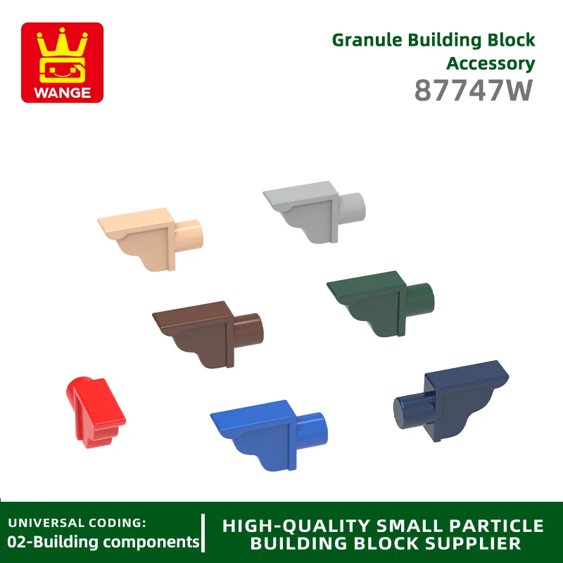 WANGE 87747W 50g/438PCS Queti Настенные угловые строительные блоки MOC Palace Аксессуары