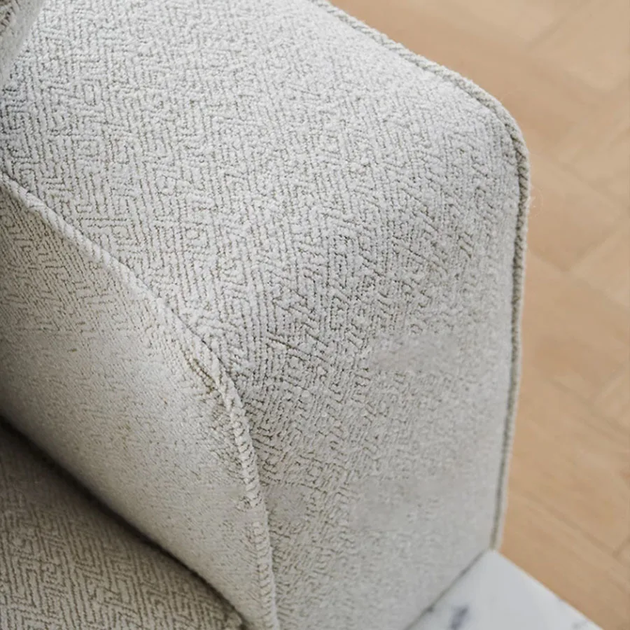 Белый диван итальянский дизайн простая обивка Минималистичная гостиная-кровать