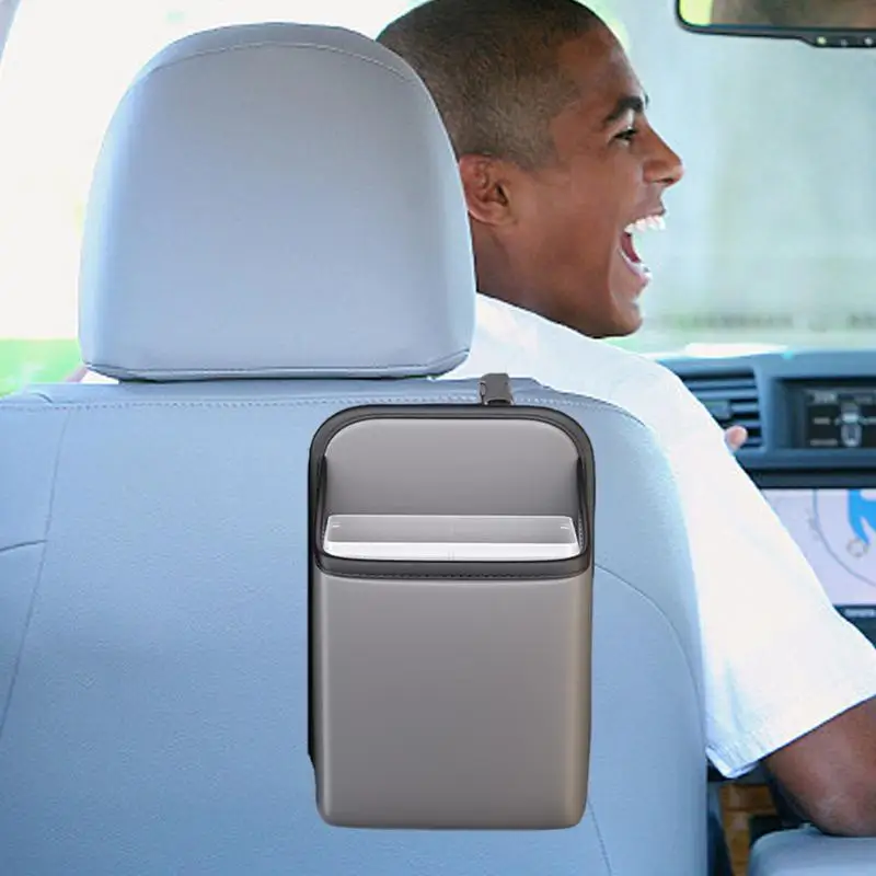 Автомобильная мусорная корзина для заднего сиденья портативная Автоматическая