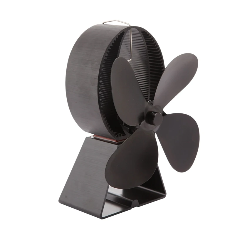 

4 Blade Tube Stove Fan Fireplace Stove Fan Home Fireplace Fan, For Wood/Wood Stove/Fireplace