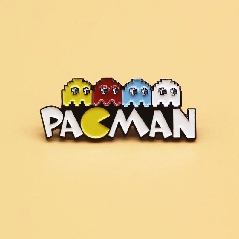 

XM-funny Cute game metal cartoon badge fashion brooch jewelry fun enamel pin clothing bag accessories