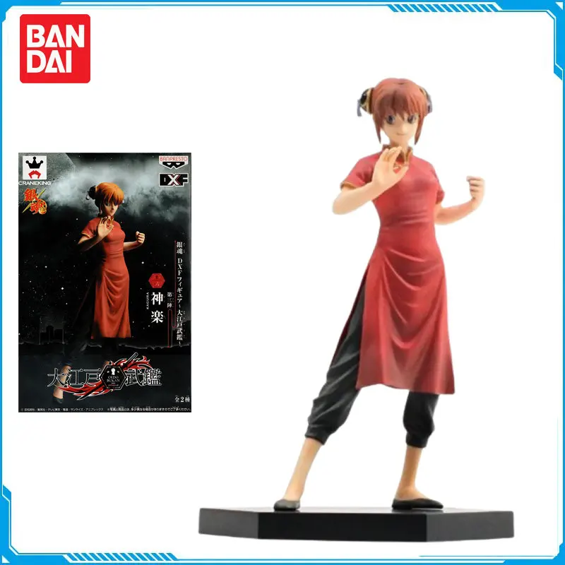 

Em Estoque Bandai Original Anime Figura GINTAMA Kagura Action Figure Collection Model Toys PVC Statue Model Toys for Kids Gift