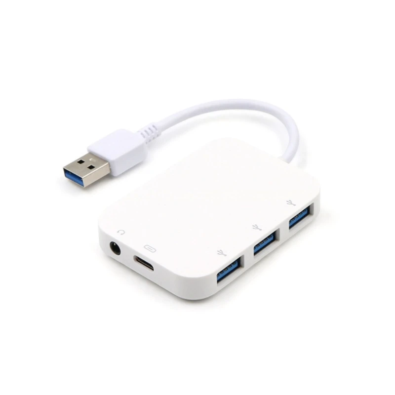 

Док-станция 5-в-1 с USB Type-C на USB 3,0/3,5 мм/PD