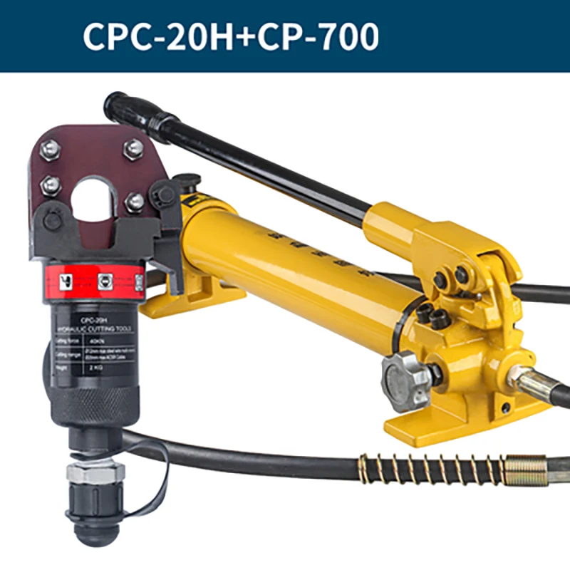 

CPC-20H Hydraulic Cable Cutter Split Type Hydraulic Bolt Cable cutting tool+ CP-700 hand pump