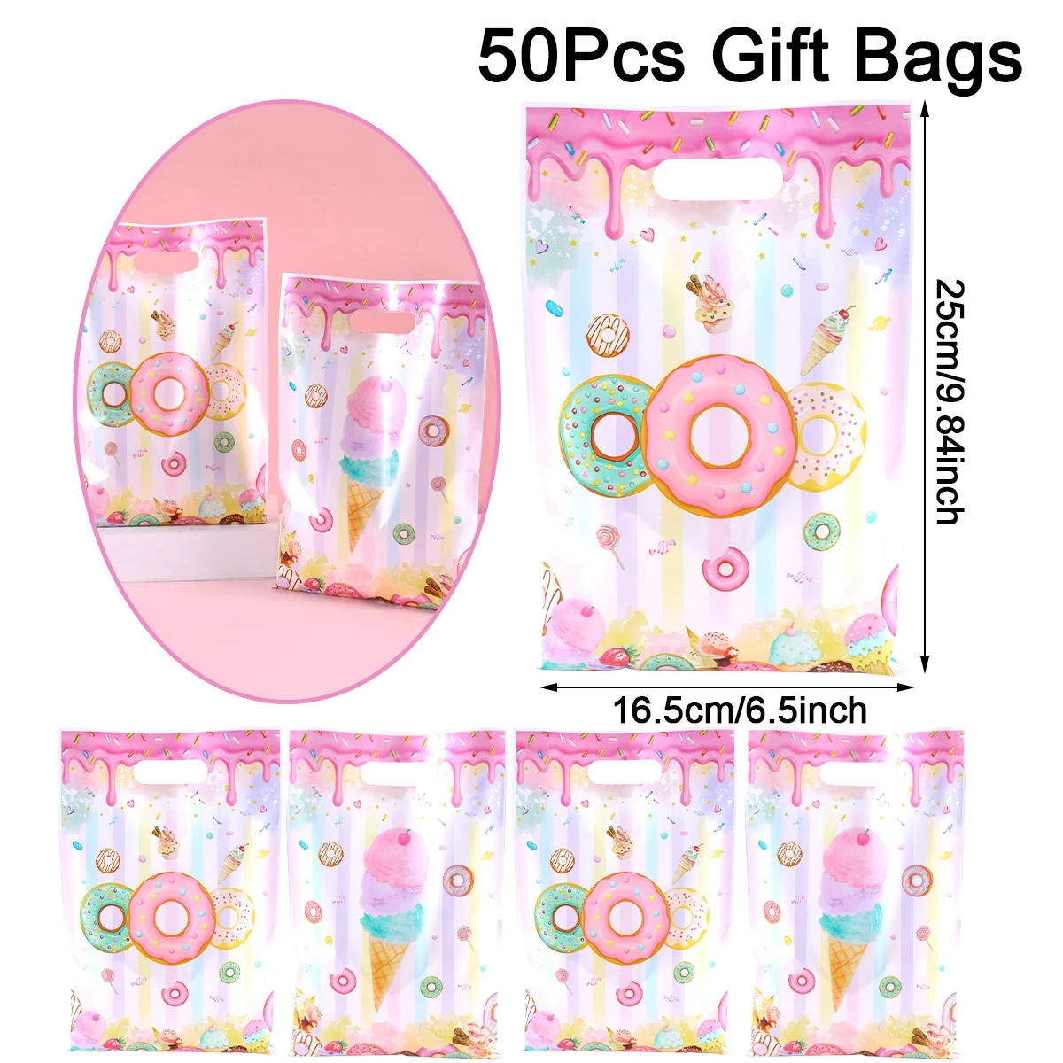 

Подарочные пакеты в форме пончиков