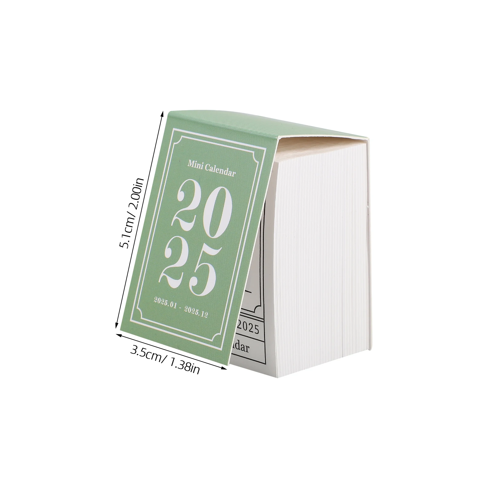 Мини-английский настольный календарь 2025 года креативное украшение для офиса