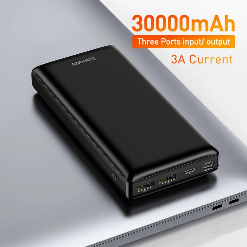 

2023NEW Power Bank 30000mAh USB C Fast Charging Powerbank Portable External Battery Charger For iPhone 1112 Pro Xiaomi Pover Ban