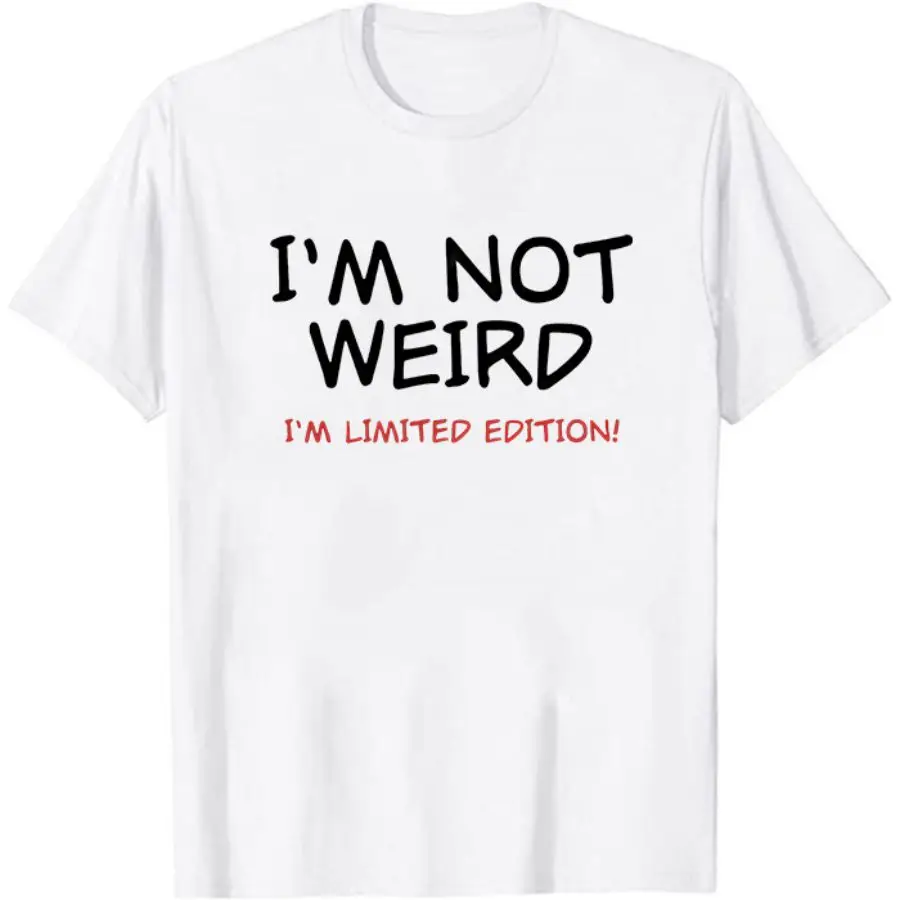 Необычная Мужская смешная футболка с картинкой из сериала «I'm Limited Edition» с юмором, саркастическим рисунком, хипстерская летняя футболка с ко...