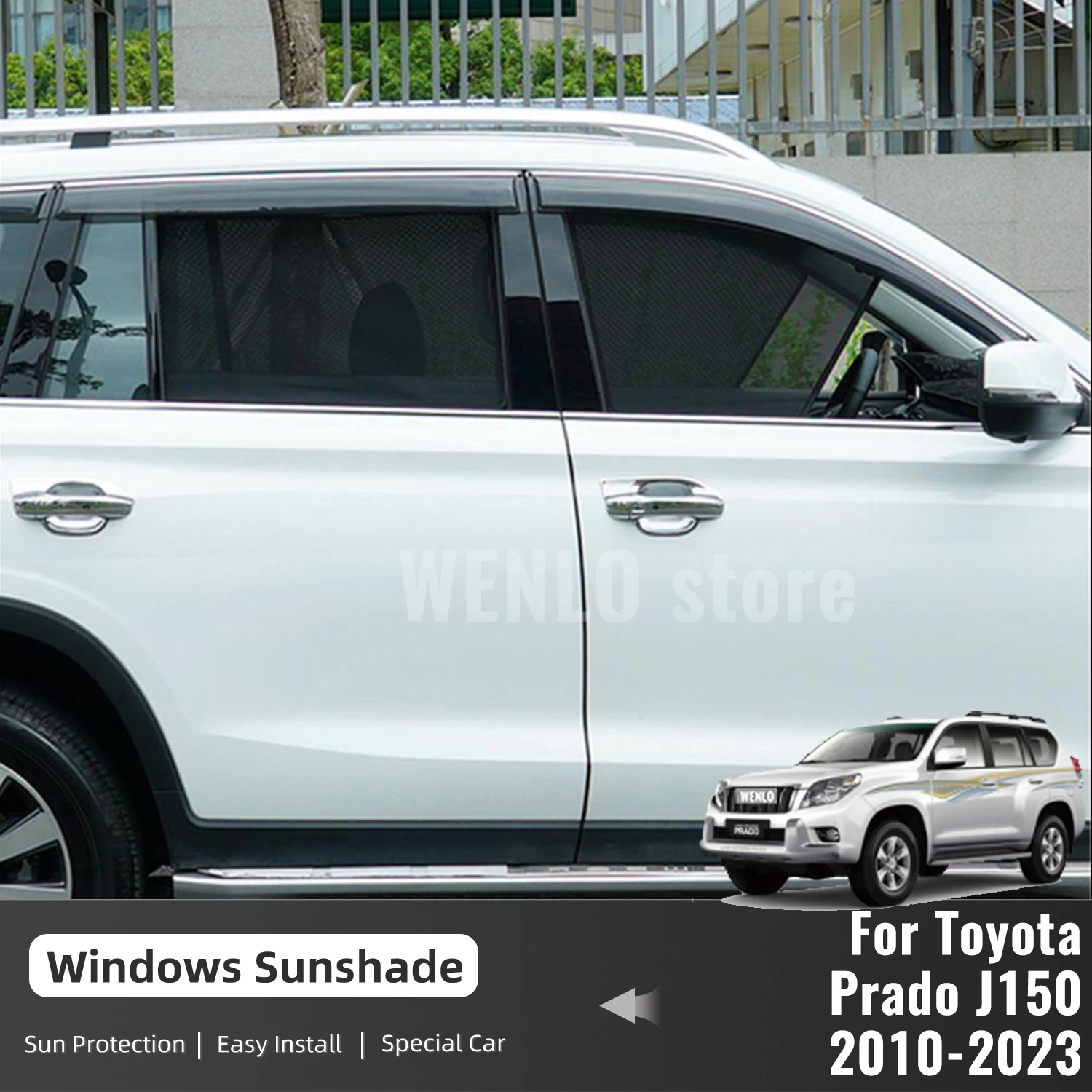 Для Toyota Land Cruiser Prado J150 2010-2021 2022 2023 солнцезащитный козырек на окно автомобиля