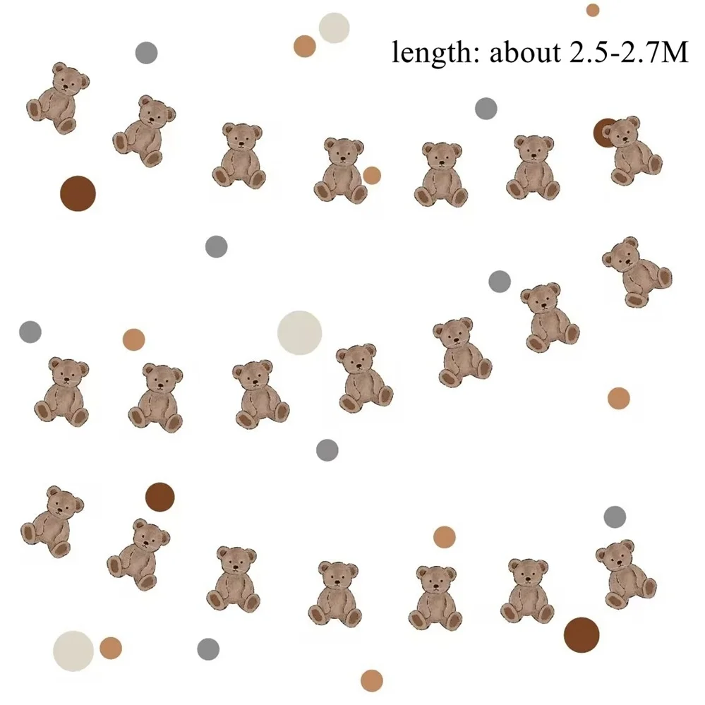 

Детская картонная фотогирлянда с медведями 2,5 м