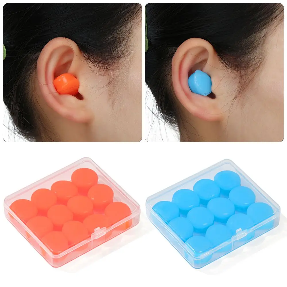 

Snoring Insulation Hearing Protect Waterproof Earbud Soft Silicone Earplugs Anti-noise Ear Plugs Noise Reduction