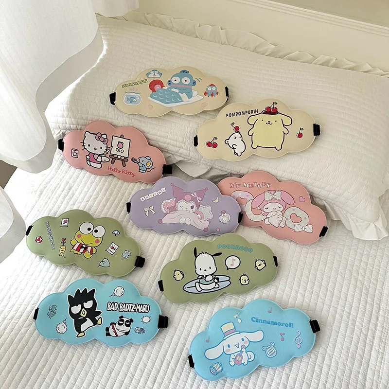 Kawaii Sanrio Hanyodon Марка Badtz Maru Keroppi маска для глаз девушек милый офисный обед защита