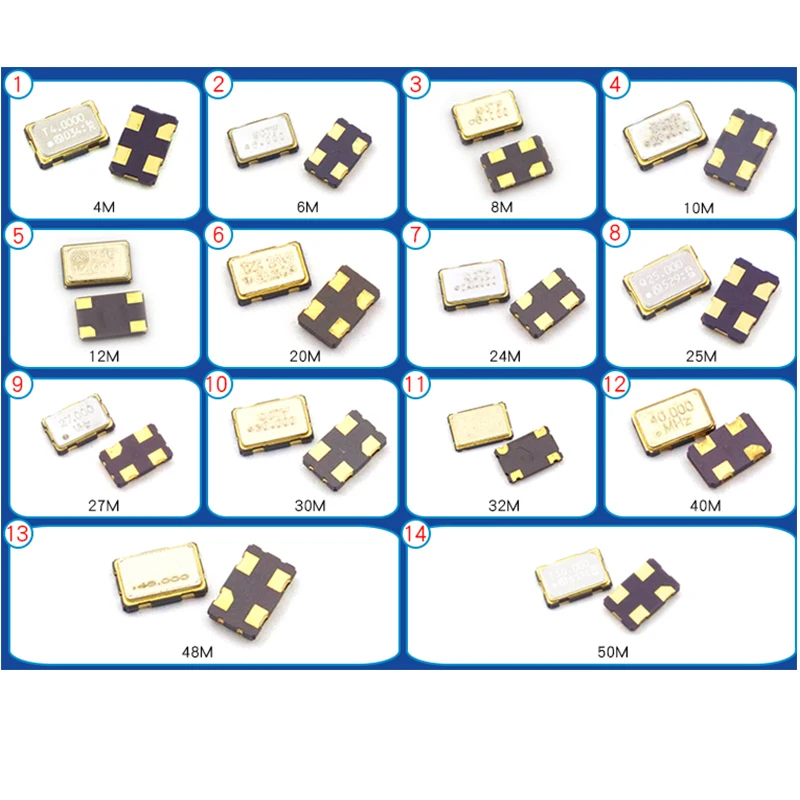 5 шт. 100% оригинальный активный кварцевый генератор 5032 4-контактный SMD-патч 4 м 6 8 10 12