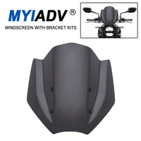 windscreen with bracket kits for trident 660 2021 2022 trident660 motorcycle fairing windshield wind screen deflectors protector