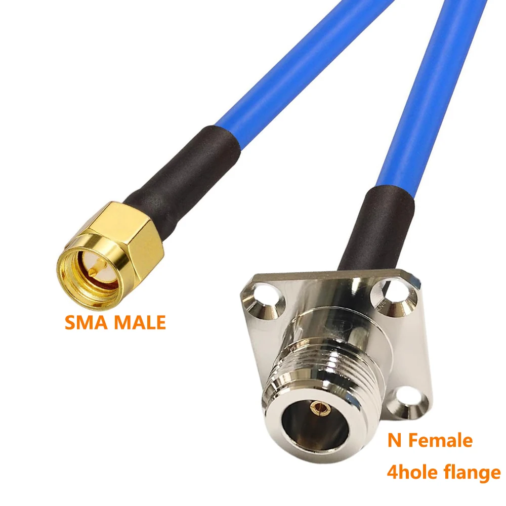 

RF JKM Коаксиальный кабель RG402 синего цвета, разъемы N-SMA